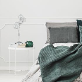 Thailand Crystal Domes Table Lamp // 5 Light