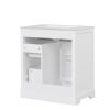 30" Bathroom Vanity with Sink Top, Bathroom Vanity Cabinet with Door and Two Drawers, MDF Boards, Solid Wood, One Package
