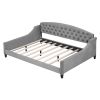 Modern Luxury Tufted Button Daybed, Full, Gray (Old SKU: SM001009AAE)