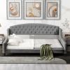 Modern Luxury Tufted Button Daybed, Full, Gray (Old SKU: SM001009AAE)