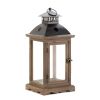 Large Monticello Wooden Lantern - Rustic Home Decor and Outdoor Lighting Accessory